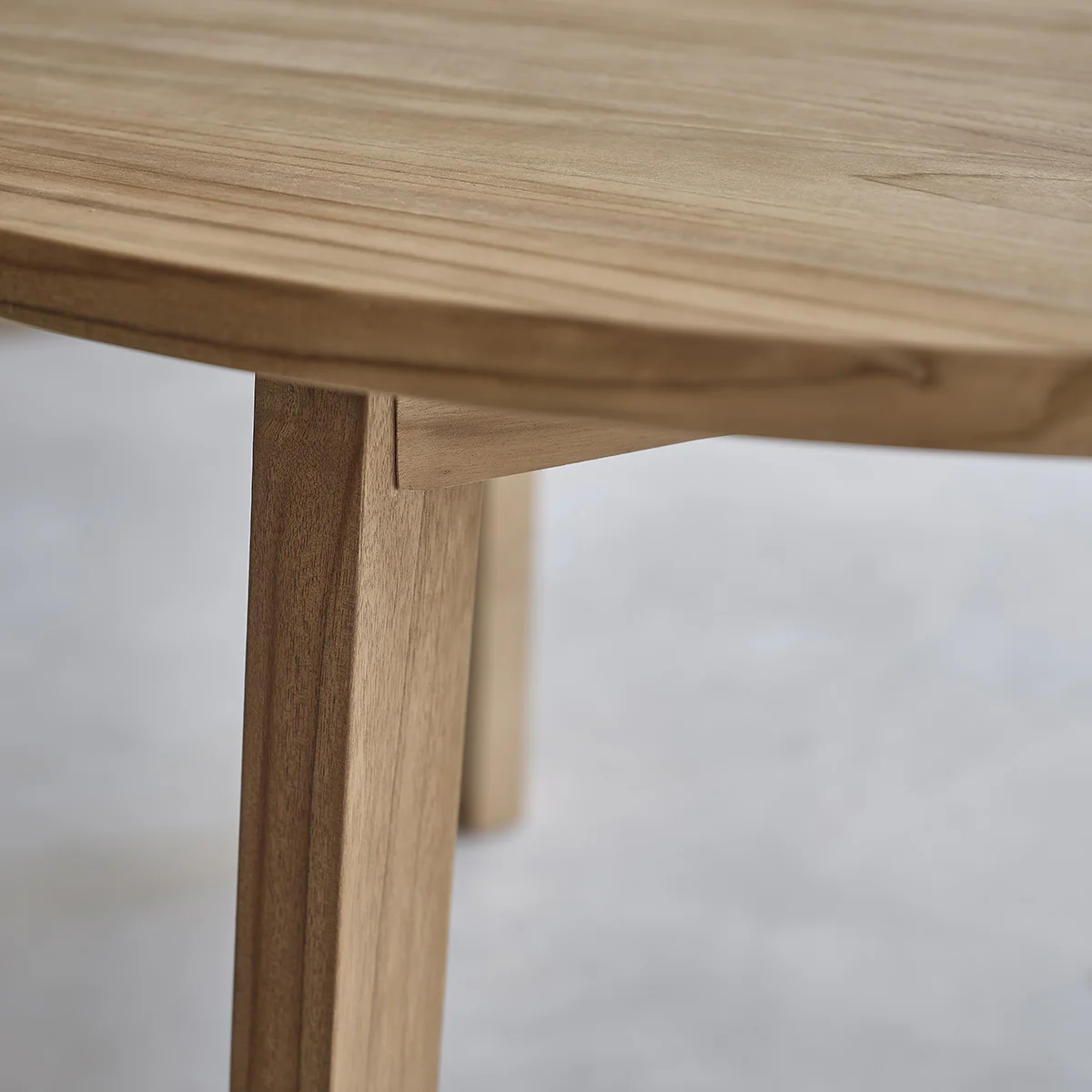 Table en teck massif ronde 4 pers. - Image 5