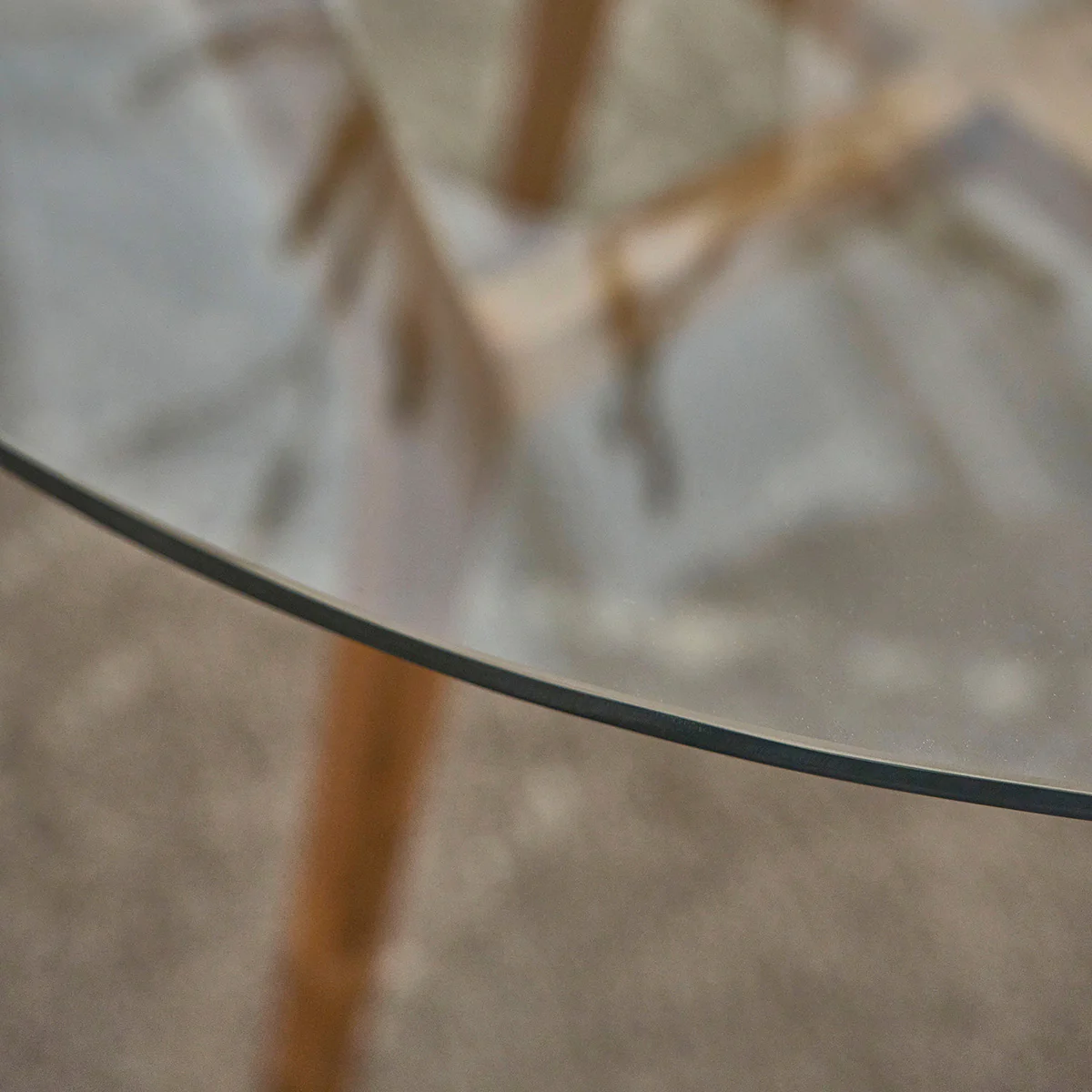 Table en teck massif ronde 4 pers. - Image 5