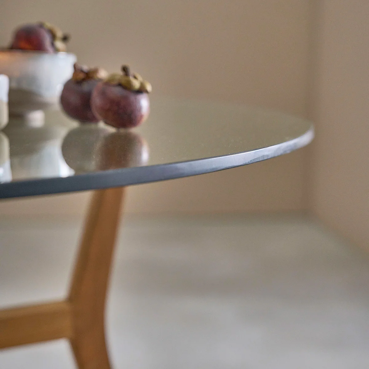 Table en teck massif ronde 4 pers. - Image 6