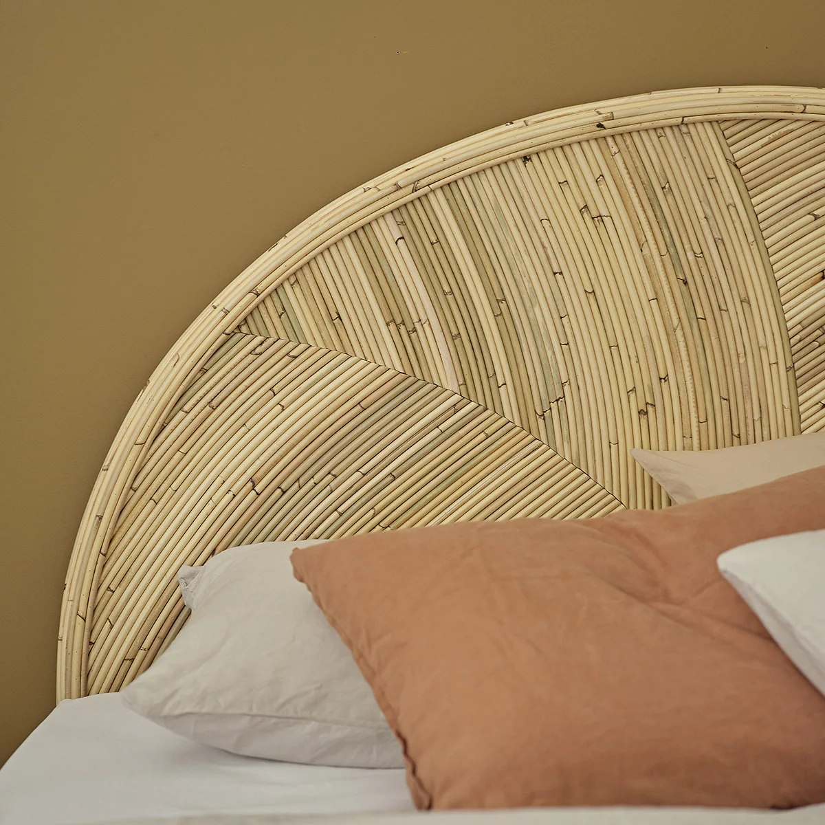 Tête de lit en canne de rotin 160 cm - Image 4