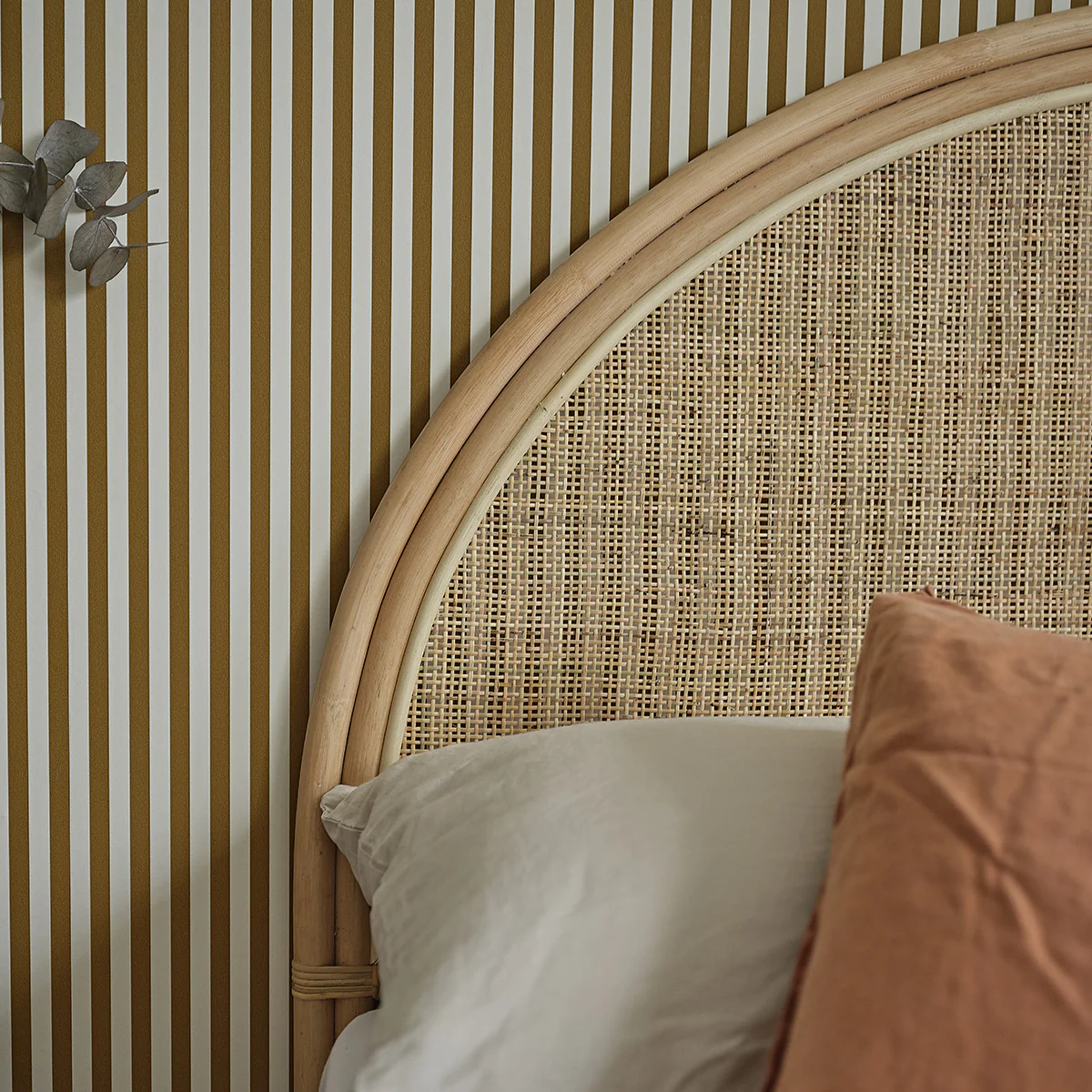 Tête de lit en rotin et cannage 140 cm - Image 4