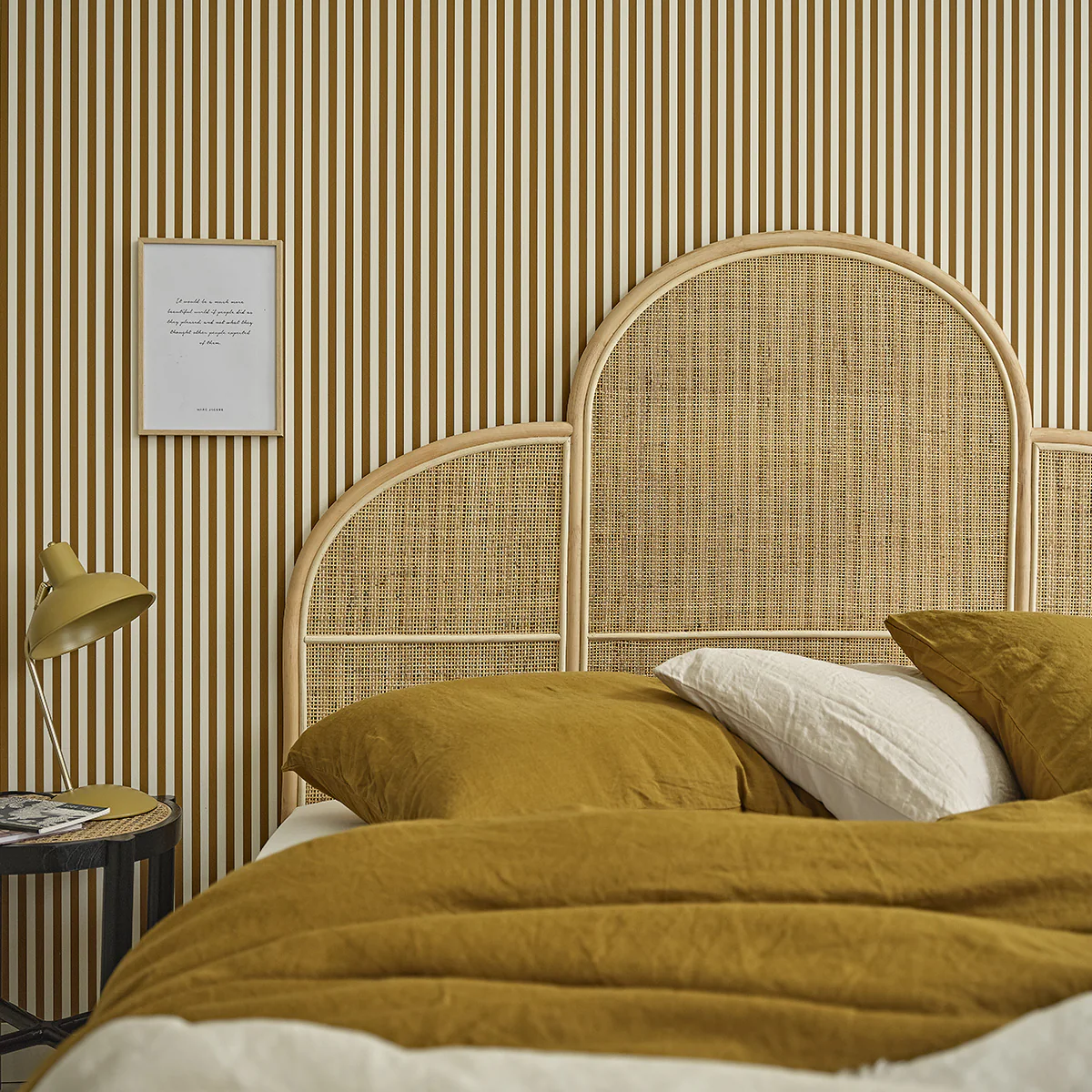 Tête de lit en rotin et cannage 160 cm - Image 3