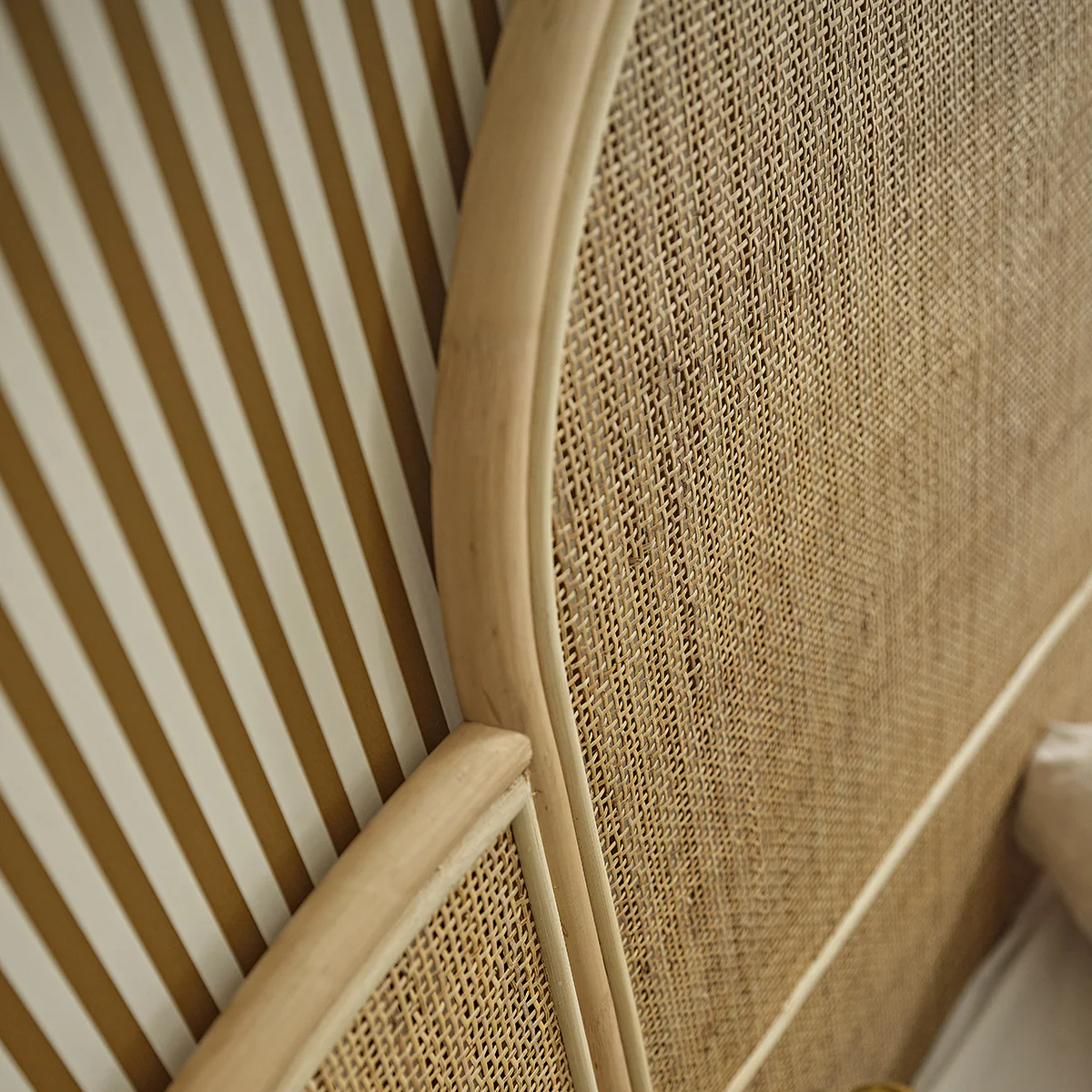 Tête de lit en rotin et cannage 160 cm - Image 5