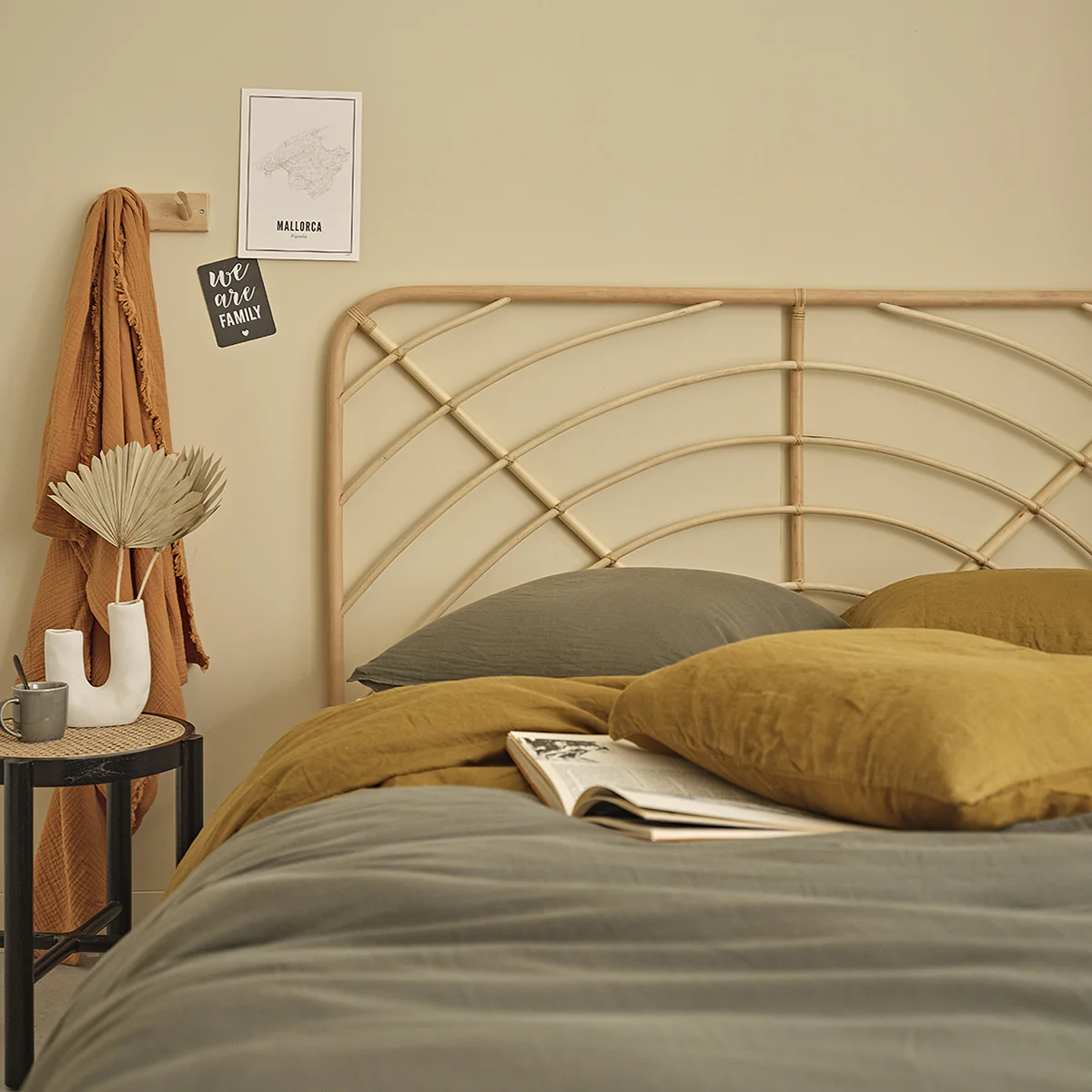 Tête de lit en rotin 160 cm - Image 3
