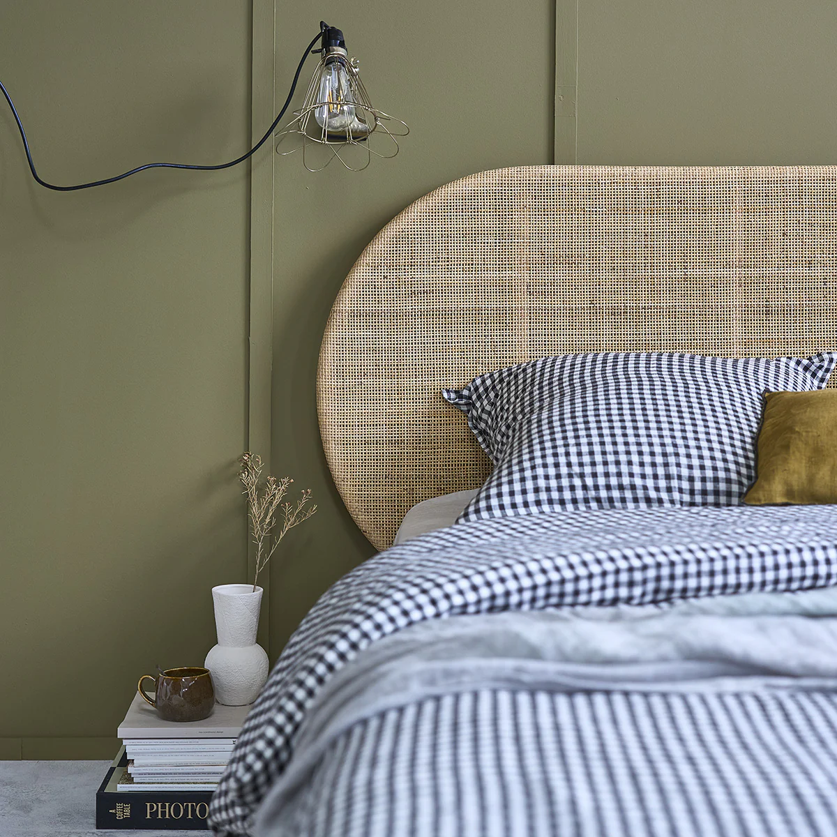 Tête de lit en rotin 180 cm - Image 3