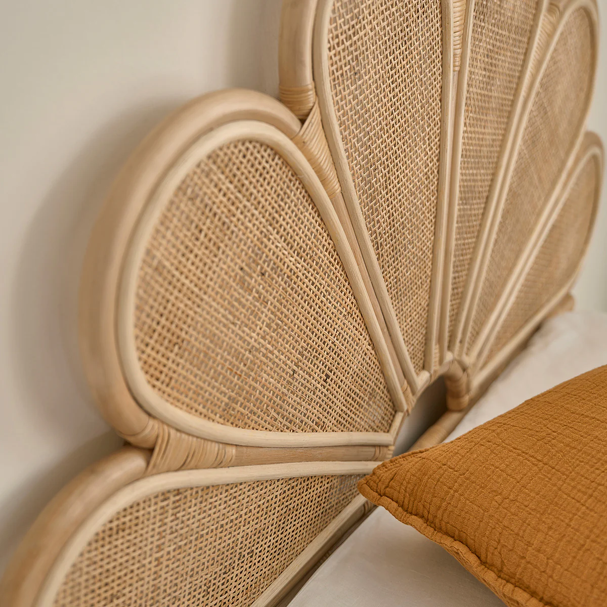 Tête de lit en rotin et cannage 90 cm - Image 4