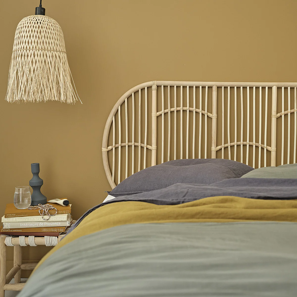 Tête de lit en rotin 160 cm - Image 3