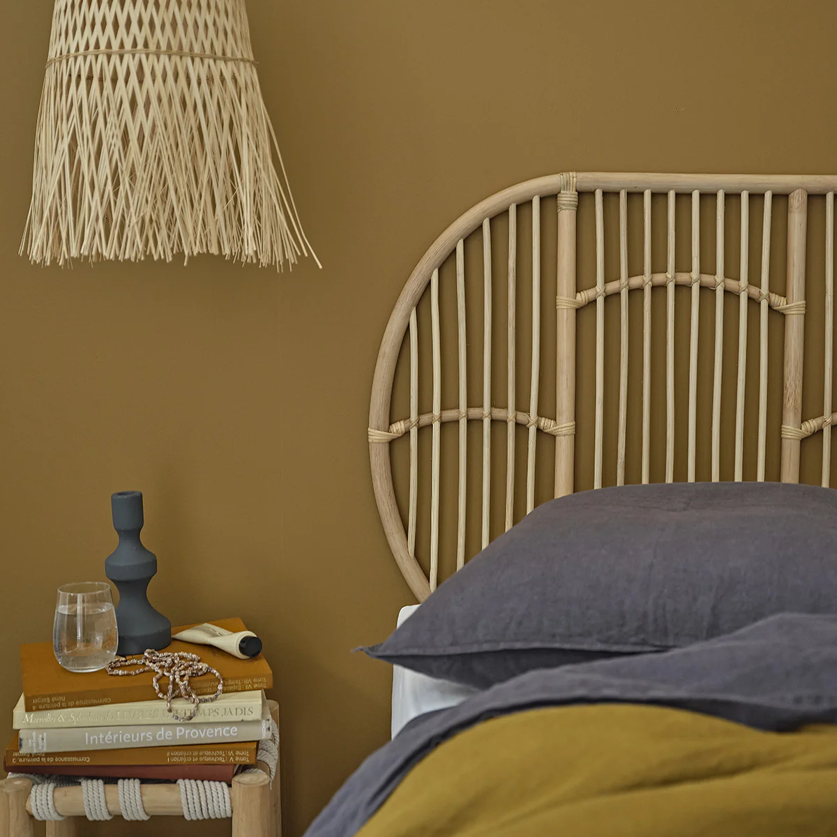 Tête de lit en rotin 160 cm - Image 6