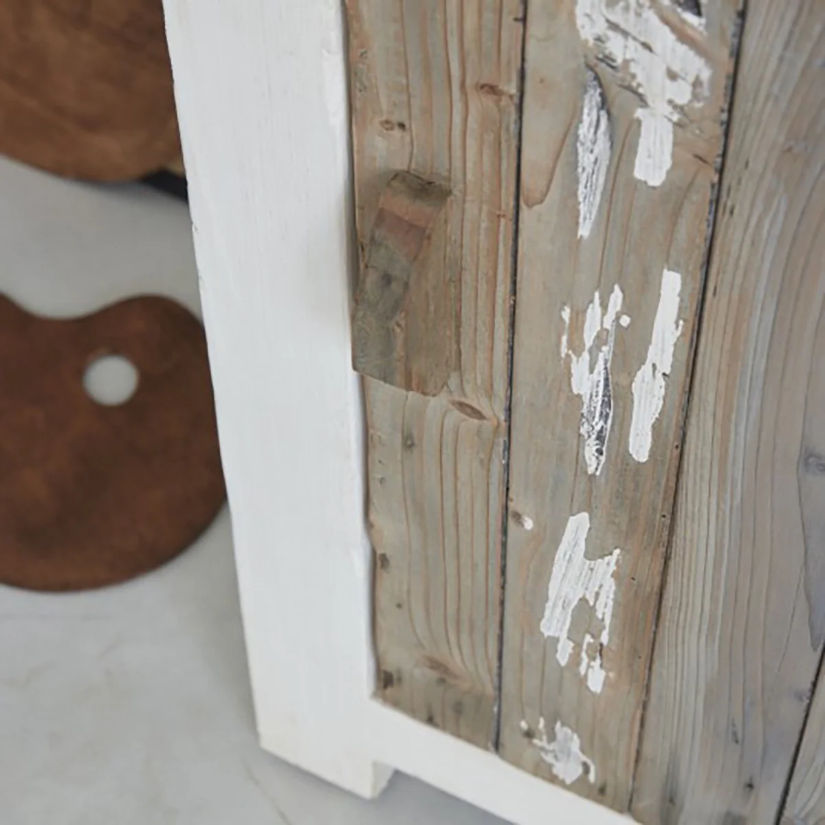 Vaisselier en bois recyclé massif 70 cm - Image 6