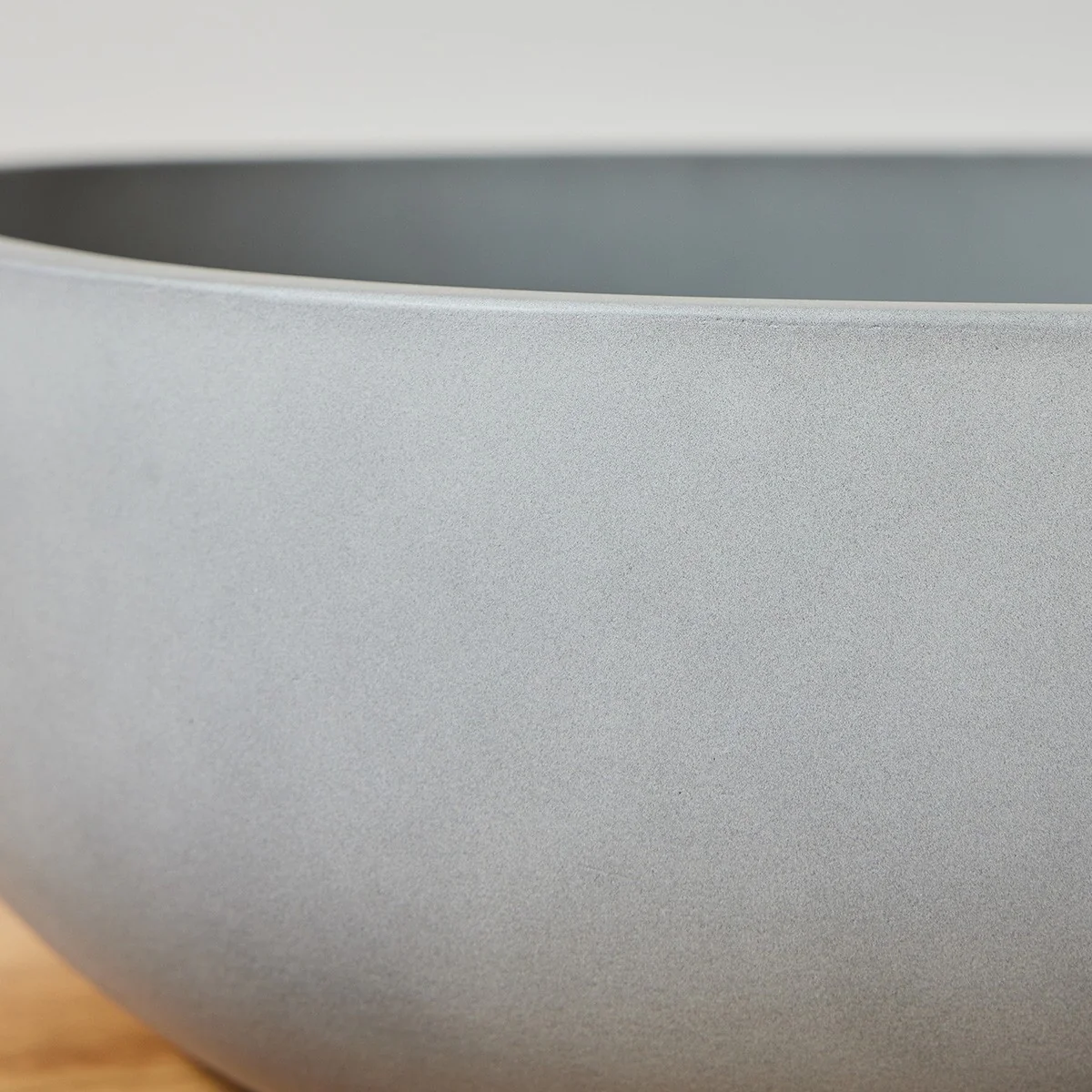 Vasque en béton gris ovale 50 cm - Image 3