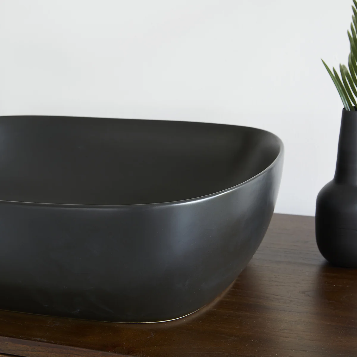 Vasque ovale en céramique noire 49,5 cm - Image 4